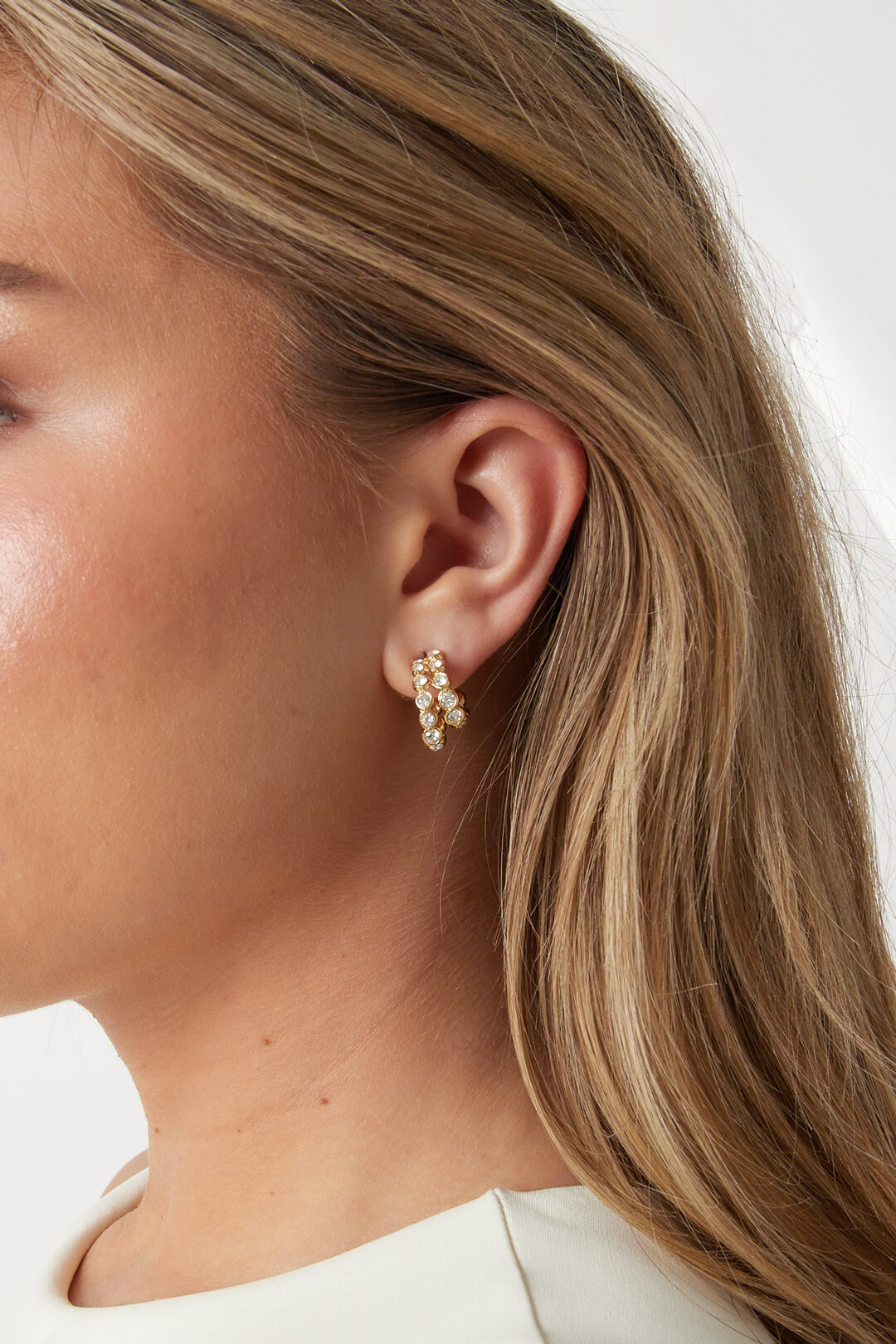 Edelstahl-Creolen, schlicht, elegant, für jeden Tag – Damenschmuck 2