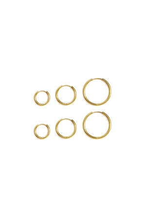 Set Di Orecchini In Acciaio Inossidabile Dalla Forma Geometrica, Semplici, Per Tutti I Giorni, Serie Simple, Gioielli Da Donna h5 Immagine6