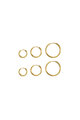 Colore oro/0.2*1.4cm/0.2*1.8cm/0.2*2.4cm/3 paia Immagine3
