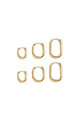 Colore oro/0.3*1.3*1.6cm/0.3*1.7*2.15cm/0.3*1.7*2.6cm/3 paia Immagine4
