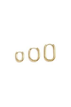 Set Di Orecchini In Acciaio Inossidabile Dalla Forma Geometrica, Semplici, Per Tutti I Giorni, Serie Simple, Gioielli Da Donna h5 Immagine7