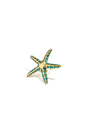 Statement-Ringe aus Edelstahl, Seestern-Motiv, Urlaubs-/Strand-Serie, romantischer Damenschmuck h5