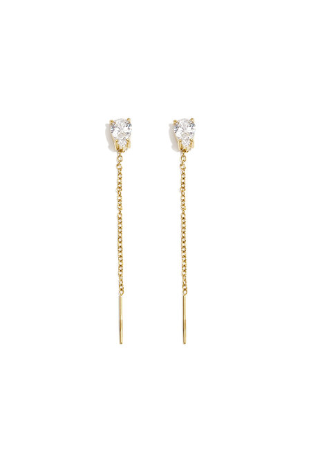 Elegante, schlichte Ohrhänger aus Edelstahl – Damenschmuck aus der Serie „Alltagsschmuck“.