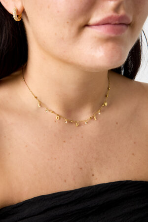 Love necklace with zirconia stones h5 Picture2