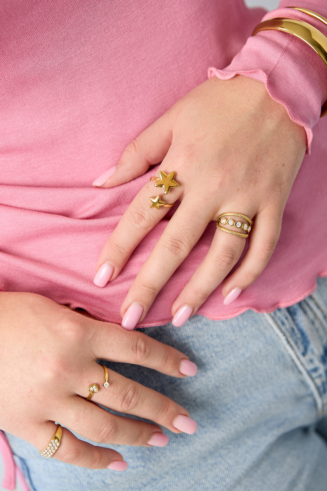 Stainless Steel Minimalist Rings Star Simple Daily Simple Series Women's jewelry h5 Picture2