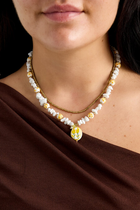 Ceramics Beaded Necklaces Flower Vacation Holiday/Beach Romantic Series Women's jewelry 2