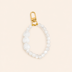 Romantic Series Simple Heart Solid Color Beads Gradient Color Resin Phone & Bag Chain h5 Picture2