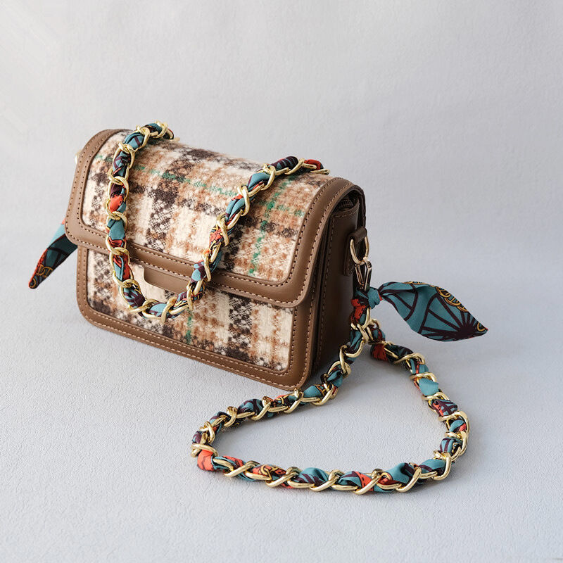 Simple Series Casual Flower Polka Dots Chain Woven Paisley Pattern Polyester Phone & Bag Chain Picture5