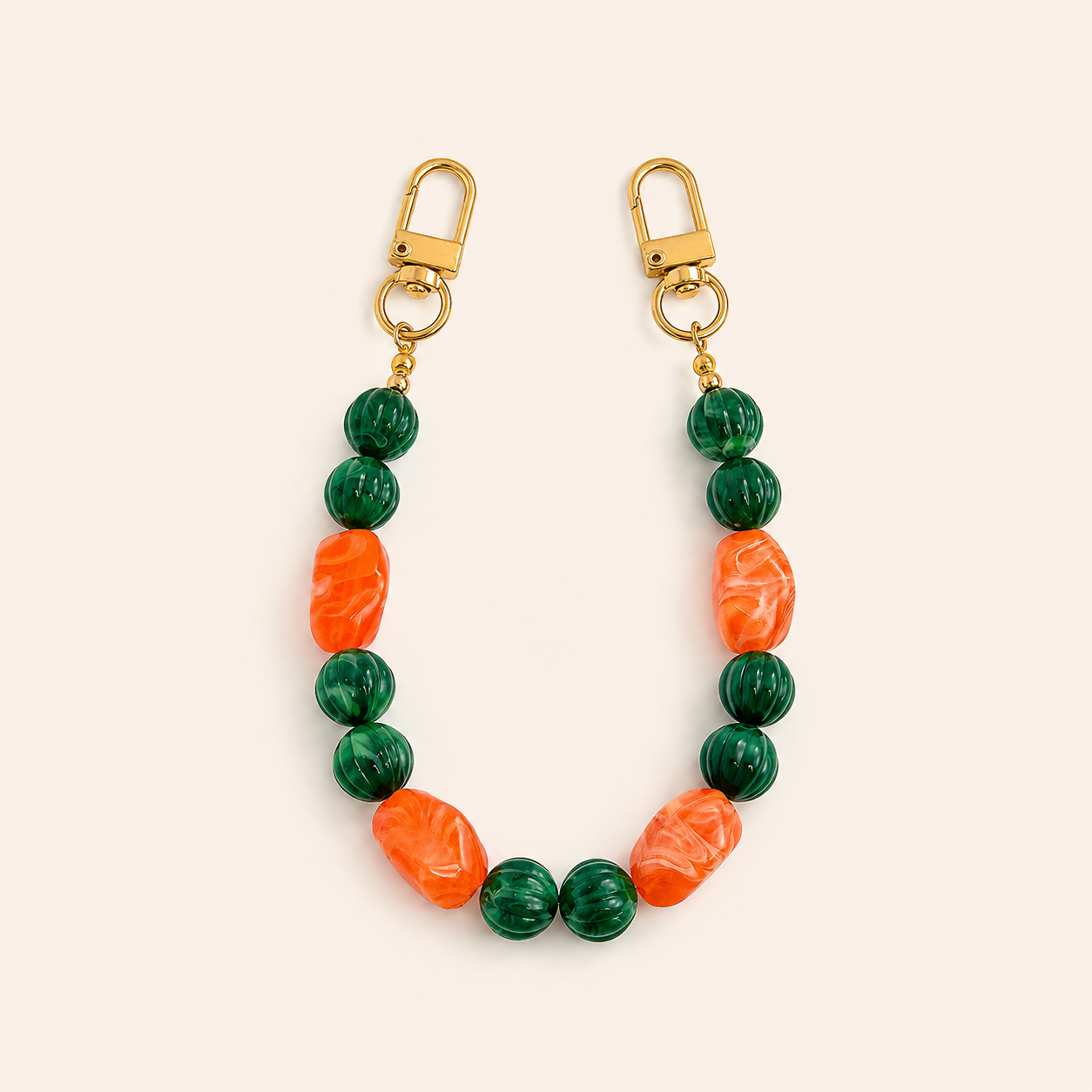 Simple Series Casual Irregular Shape Beads Mixed Color Gradient Color Resin Phone & Bag Chain Picture2
