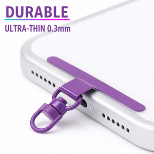 Simple Series Daily Solid Color Metal Phone Lanyard Card Connector Accessories h5 Picture5