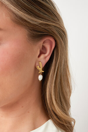 Stainless Steel Drop Earrings Irregular Shape Casual Daily Simple Series Women's jewelry h5 Picture2