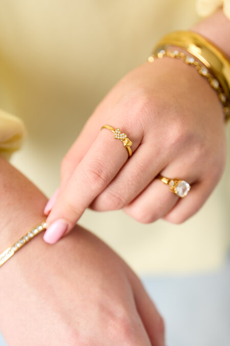 Stainless Steel Minimalist Rings Heart Simple Daily Simple Series Women's jewelry 2