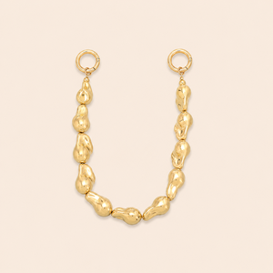 Simple Series Elegant Irregular Shape Solid Color Beads Acrylic Phone & Bag Chain h5 Picture2