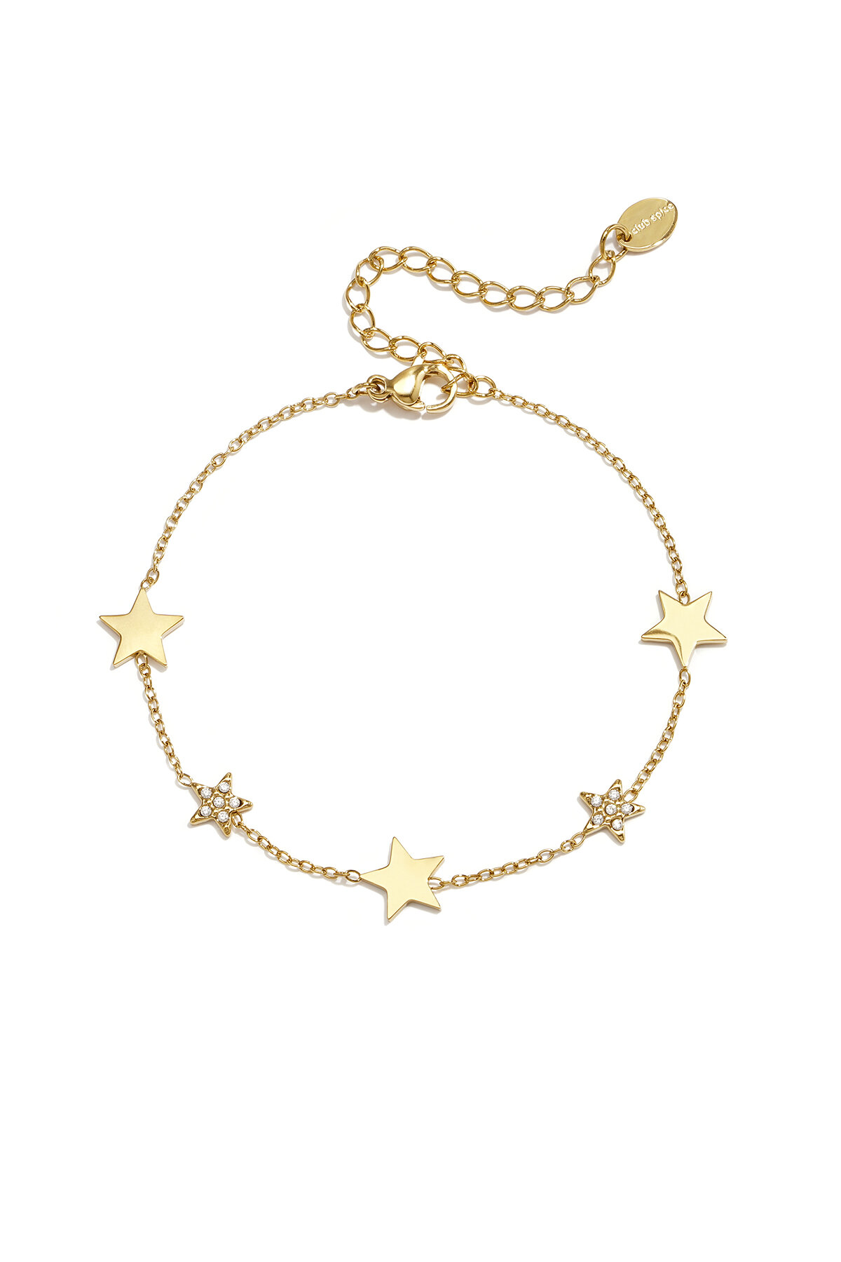 14-Karaats Verguld Roestvrijstalen Bedelarmbanden Star Daily Simple Series Damessieraden h5 