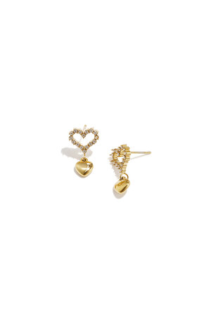 Orecchini Pendenti A Forma Di Cuore In Acciaio Inossidabile, Serie Simple Daily Simple, Gioielli Da Donna h5