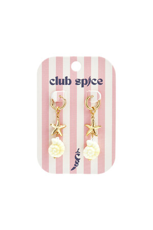 Pendientes colgantes de acero inoxidable con forma de concha, ideales para vacaciones o la playa. Colección sencilla para mujer. h5 Imagen2