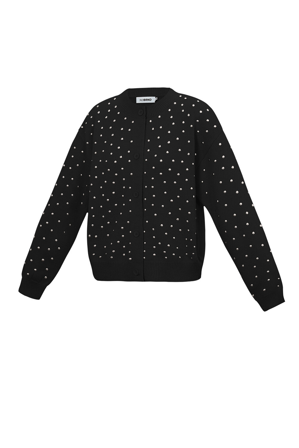 Der Mit Nieten Besetzte Pullover Mit Knöpfen h5Bild2
