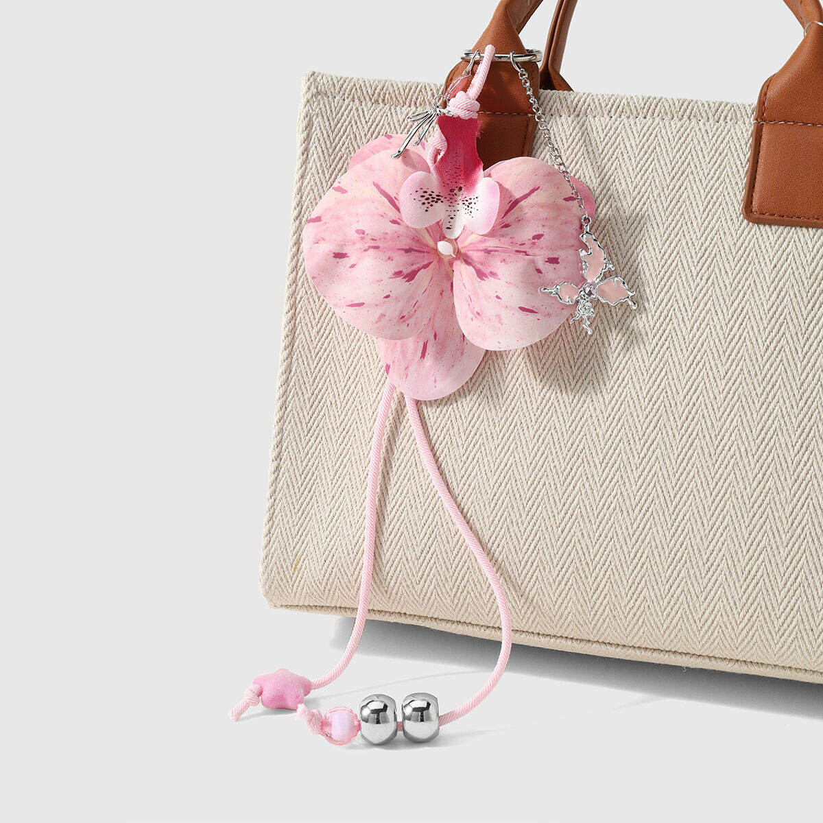 Simple Series Daily Flower Star Chain Polyester Bag Charms