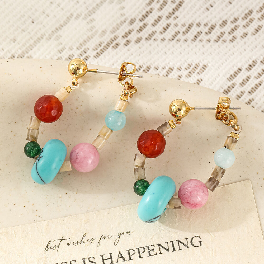Classic Series Retro Sun Beads Natural Stones Women's Beaded Necklaces Picture4