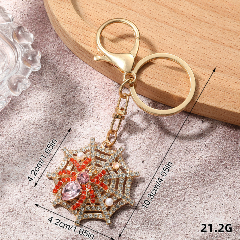 Luxurious Series Casual Cartoon Alloy Rhinestone Keychain