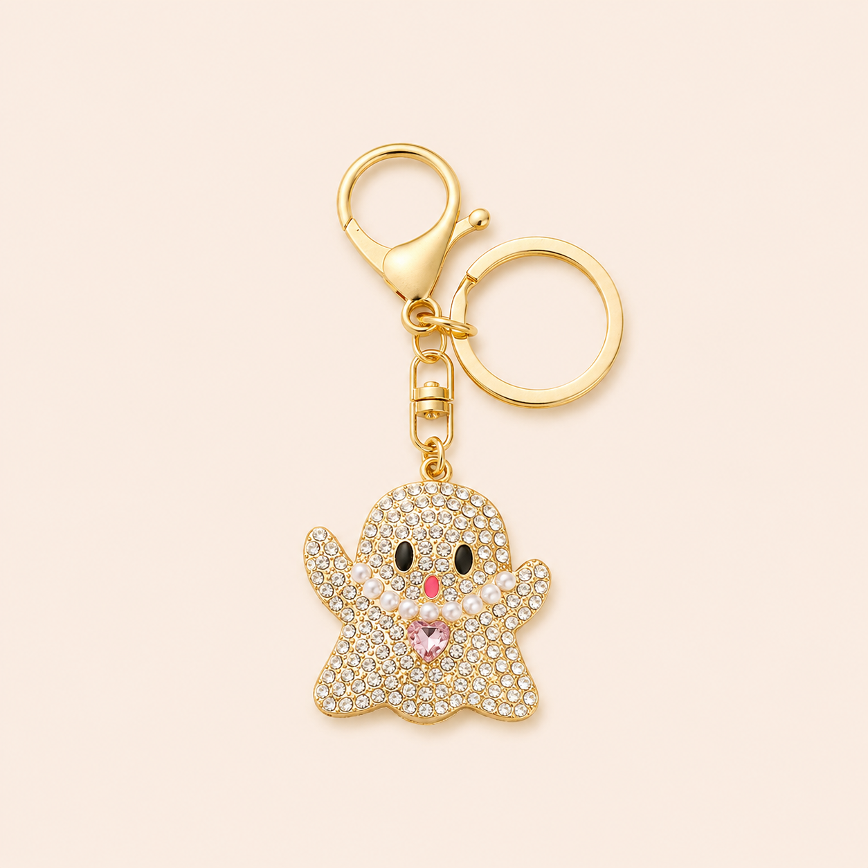 Luxurious Series Casual Cartoon Alloy Rhinestone Keychain