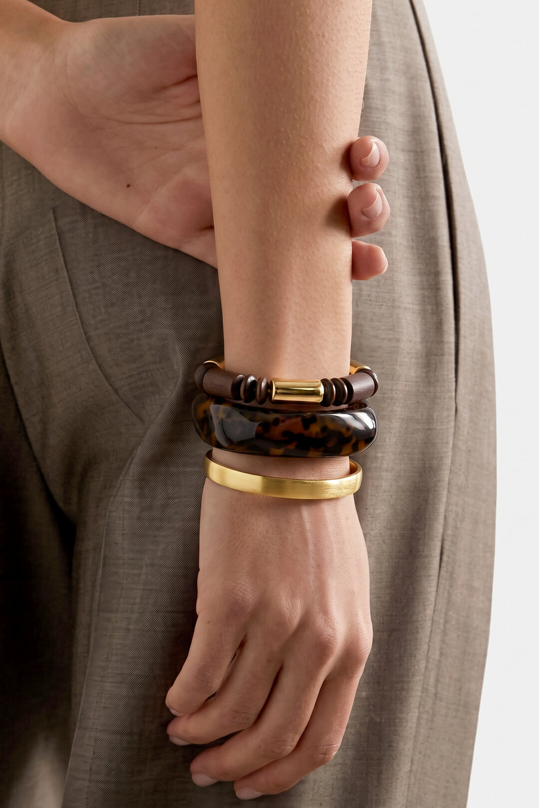 Wood Beaded Bracelets Beads Retro Daily Simple Series Women's jewelry h5 Picture2