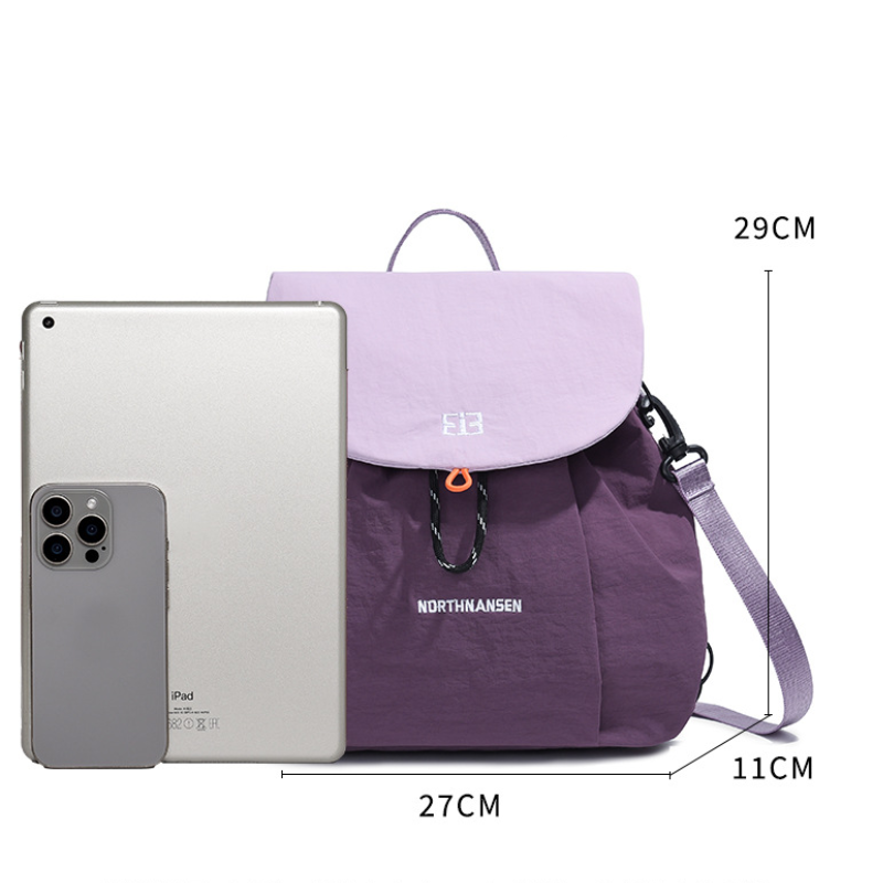Sportlicher Stil, keine Farbmischung, Nylon-Damenrucksack h5 Bild8
