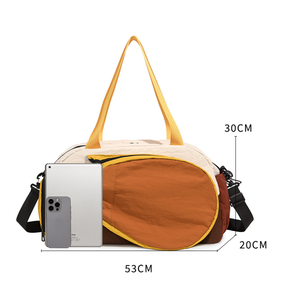 Sporty Style Patchwork Mixed Color Nylon Sports & Travel Bags h5 Picture10