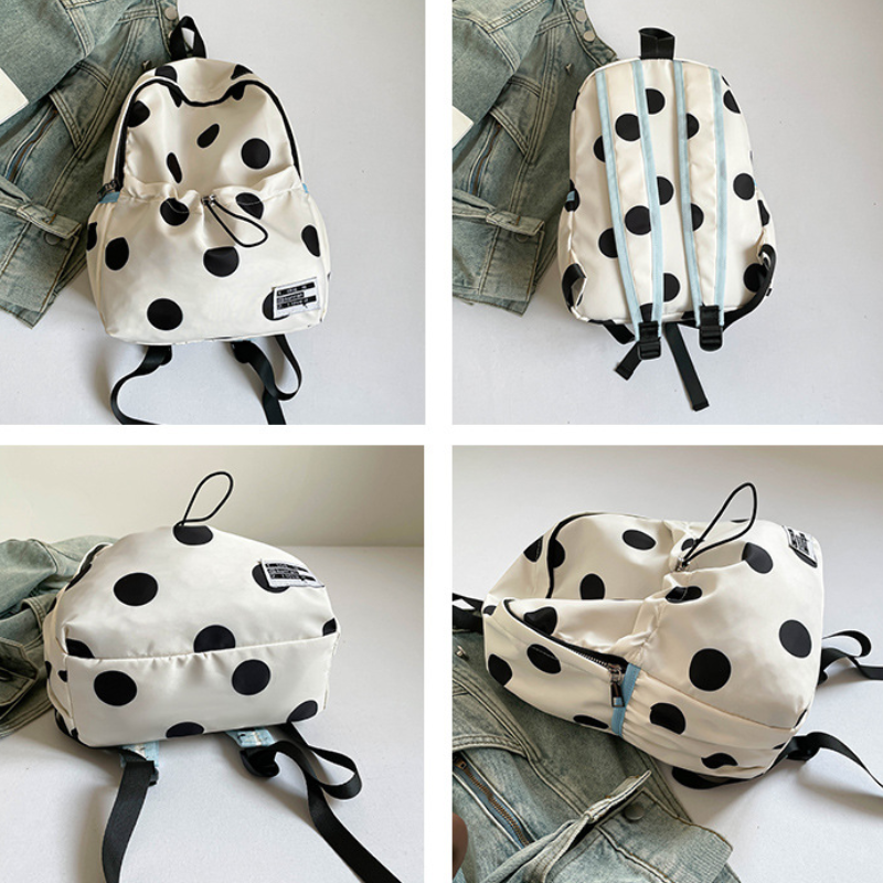 Damenrucksack im lässigen Stil mit Polka-Dot-Muster in verschiedenen Farben h5 Bild5