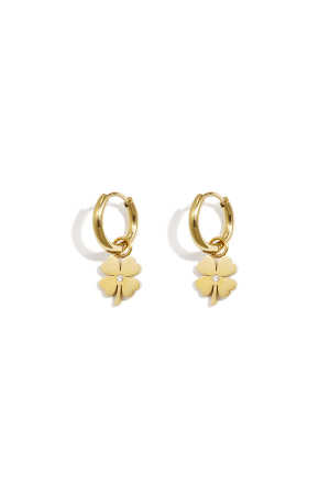 Stainless Steel Drop Earrings Clover Simple Daily Simple Series Women's Jewelry h5