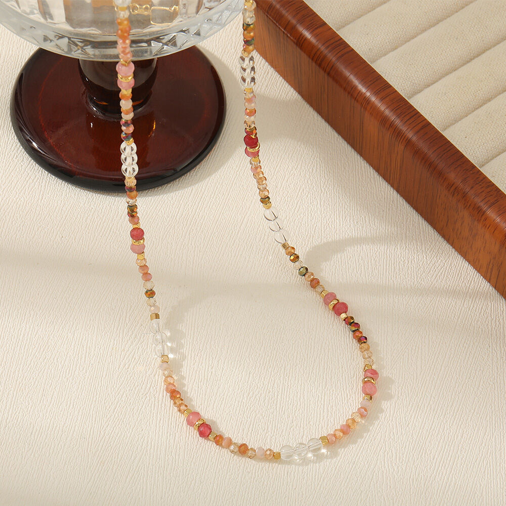 Simple Series Beads Crystal & Natural Stone Women's Beaded Necklaces