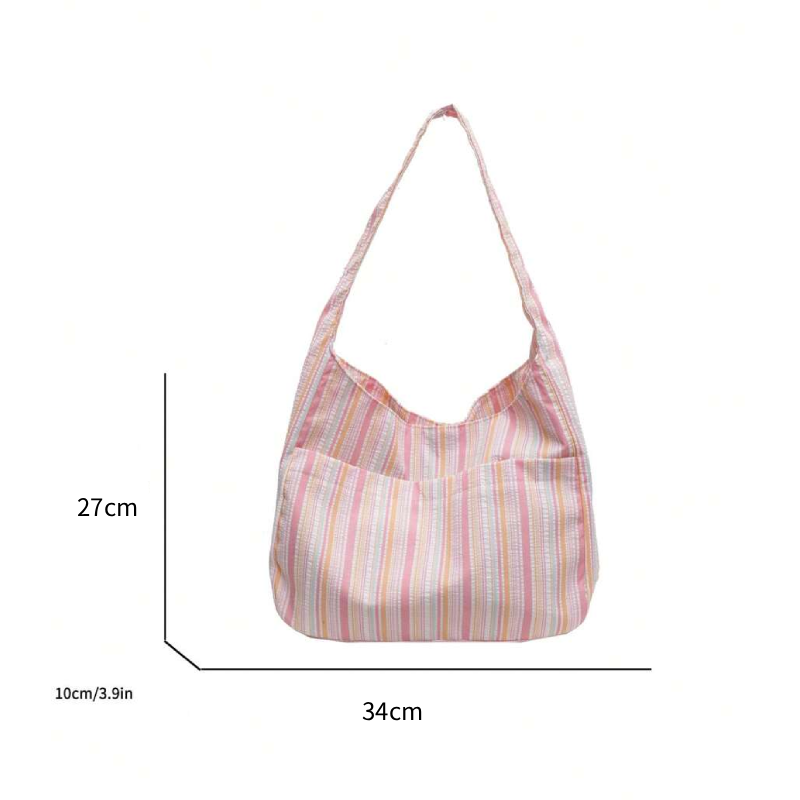 Casual Style None Stripe Nylon Women's Shoulder Bags Picture6