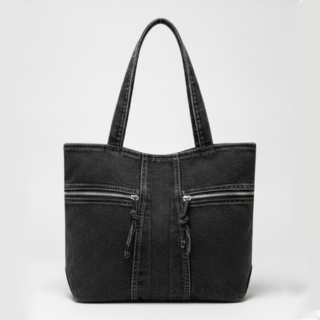 Streetwear Style Metal Hardware Patchwork Solid Color Gradient Color Fabric Women's Square Bag 2
