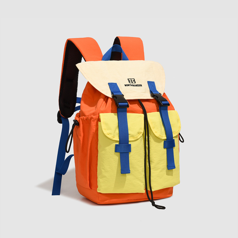 Sportlicher Patchwork-Rucksack aus Nylon für Damen in verschiedenen Farben h5 Bild2