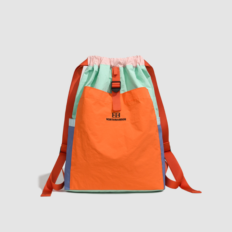 Sportlicher Patchwork-Rucksack aus Nylon für Damen in verschiedenen Farben h5 Bild2