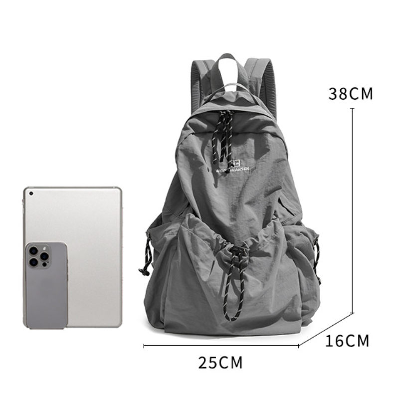 Sporty Style None Letter Solid Color Nylon Women's Backpack Picture6
