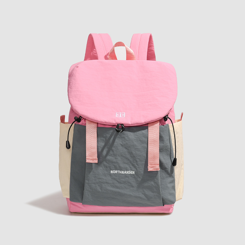 Sportlicher Patchwork-Rucksack aus Nylon für Damen in verschiedenen Farben