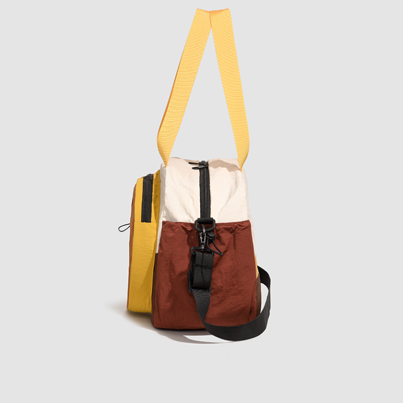 Sporty Style Patchwork Mixed Color Nylon Sports & Travel Bags Picture5