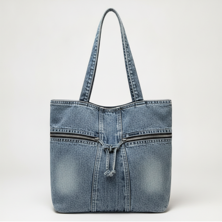Streetwear Style Metal Hardware Patchwork Solid Color Gradient Color Fabric Women's Square Bag