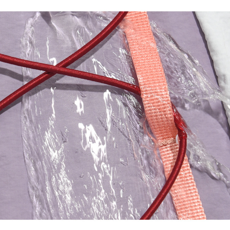 Sportlicher Patchwork-Rucksack aus Nylon für Damen in verschiedenen Farben Bild6
