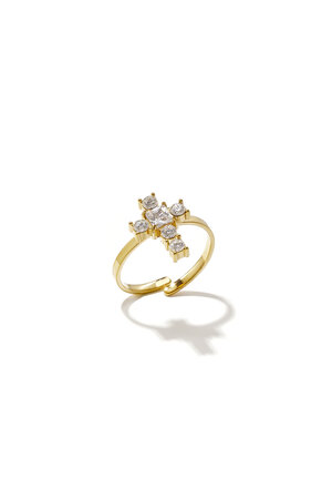 Bague minimaliste en acier inoxydable, croix, collection simple pour le quotidien, bijoux pour femmes h5