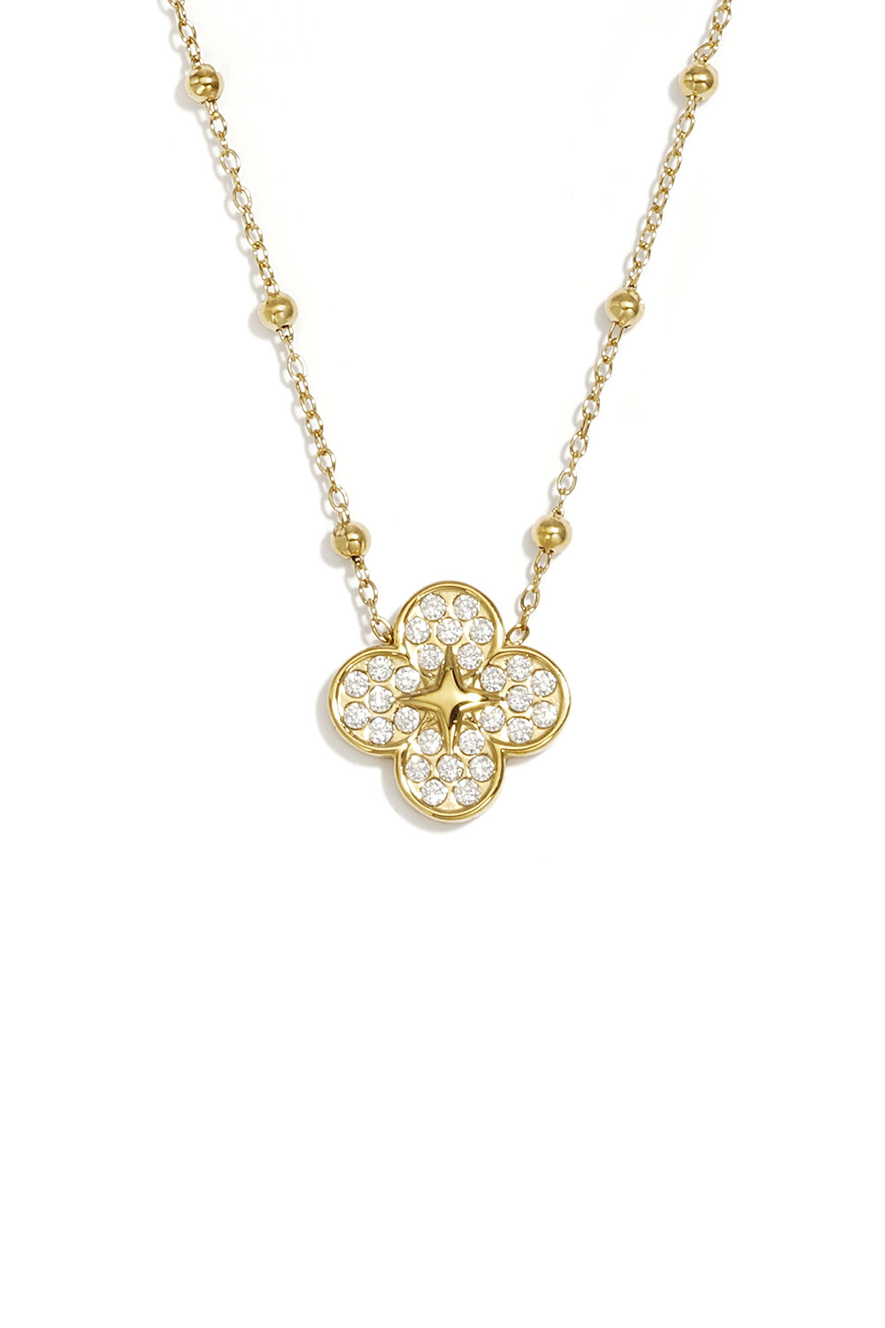 Collares Con Colgante De Acero Inoxidable Clover Simple Daily Simple Series Joyería Para Mujer h5Imagen4