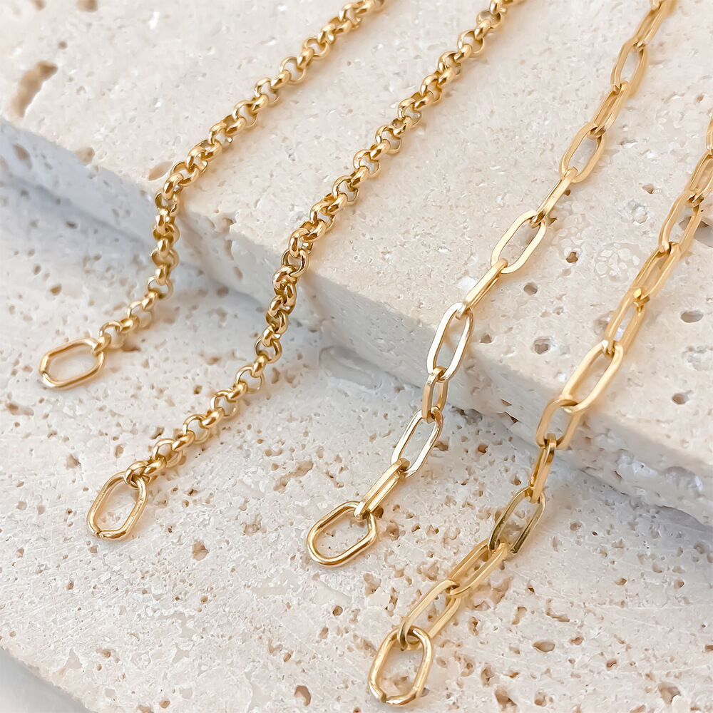 Simple Series Diy Chain Stainless Steel Waterproof Gold Color Jewelry Findings h5Picture3