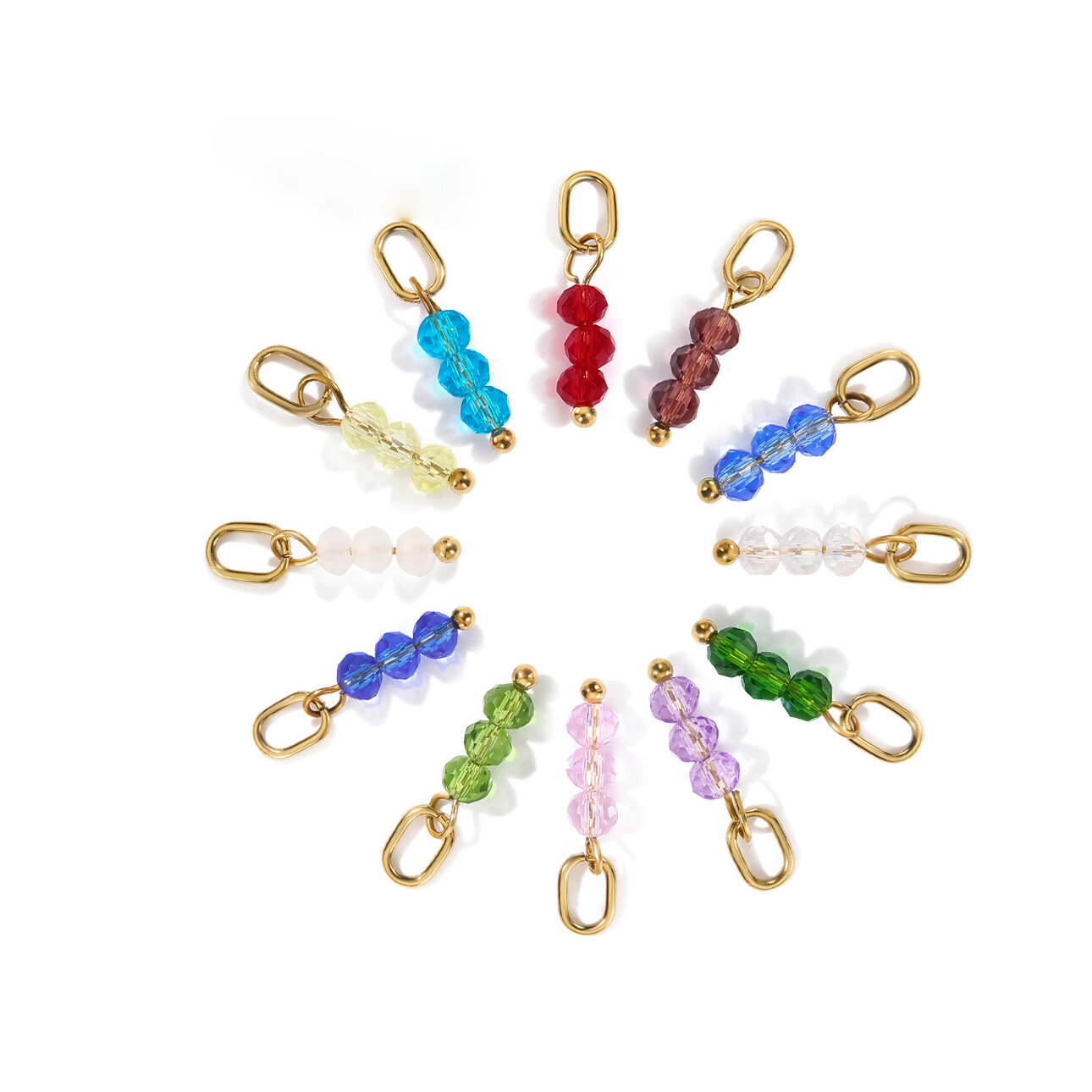 Simple Series Diy Beads Stainless Steel Waterproof   Gold Color  Jewelry Findings