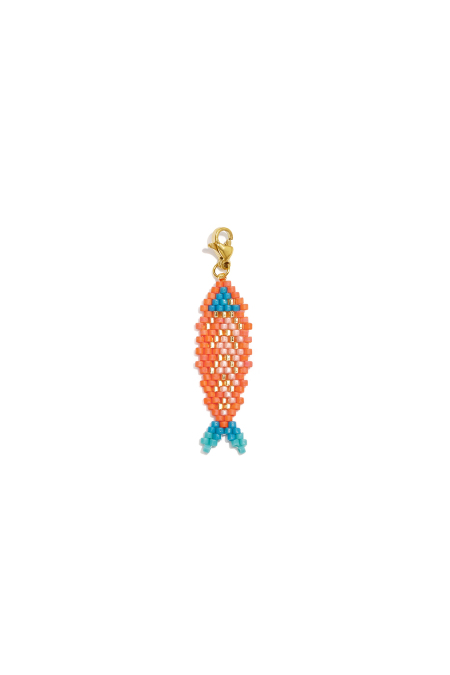 Schmuckanhänger aus Glas, Fischmotiv, Urlaubs-/Strandmotiv, romantische Serie, Damenschmuck
