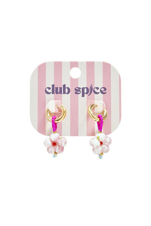 Boucles D'Oreilles En Perles D'Acier Inoxydable, Collection Florale Simple Et Mignonne, Bijoux Pour Femmes h5 Image3