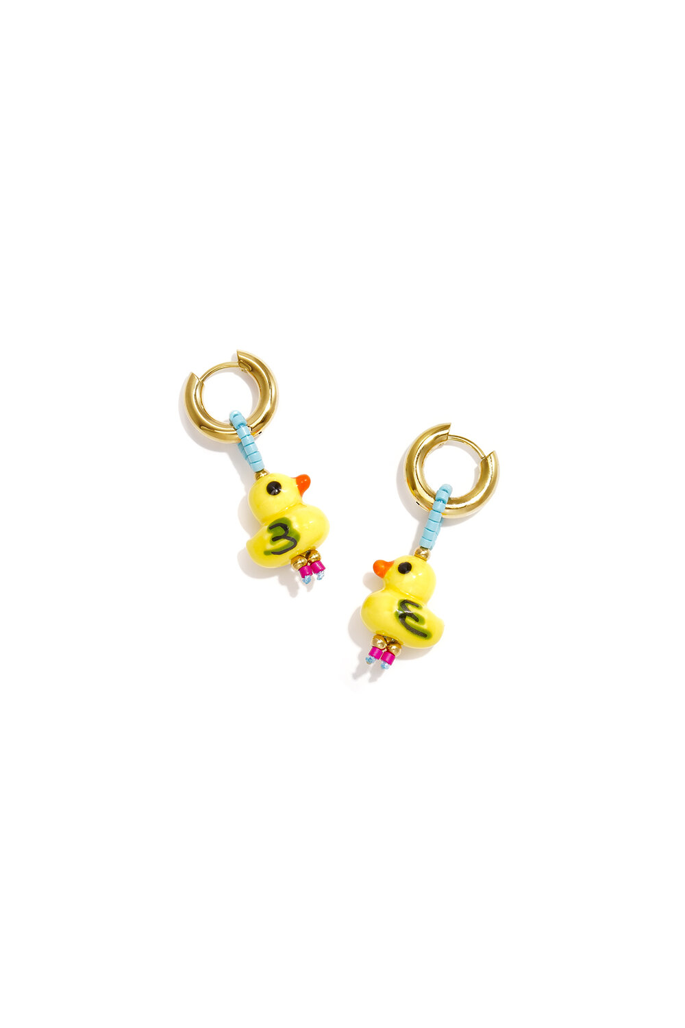 Boucles D'Oreilles En Perles D'Acier Inoxydable, Motif Animal Mignon, Collection Daily Simple, Bijoux Pour Femmes
