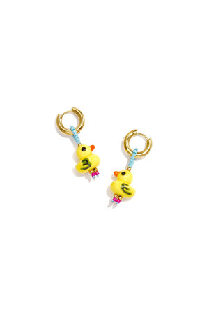 Boucles D'Oreilles En Perles D'Acier Inoxydable, Motif Animal Mignon, Collection Daily Simple, Bijoux Pour Femmes h5