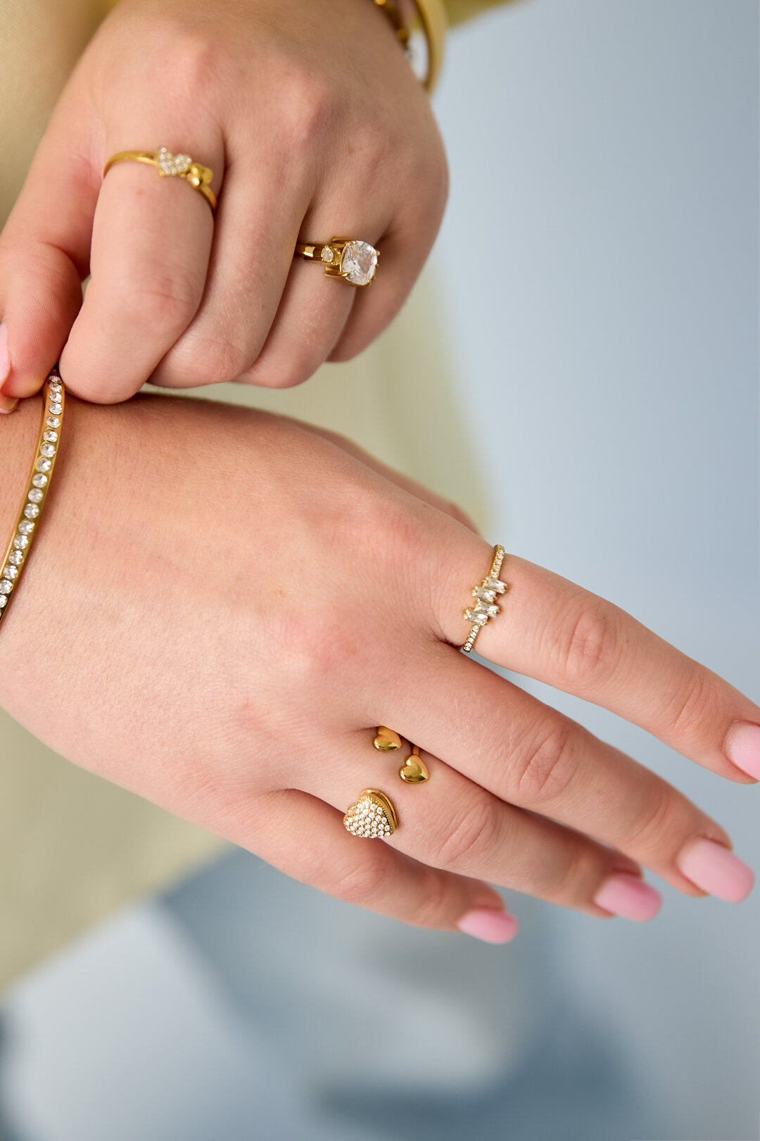 Stainless Steel Minimalist Rings Geometric Shape Simple Daily Simple Series Women's jewelry 2