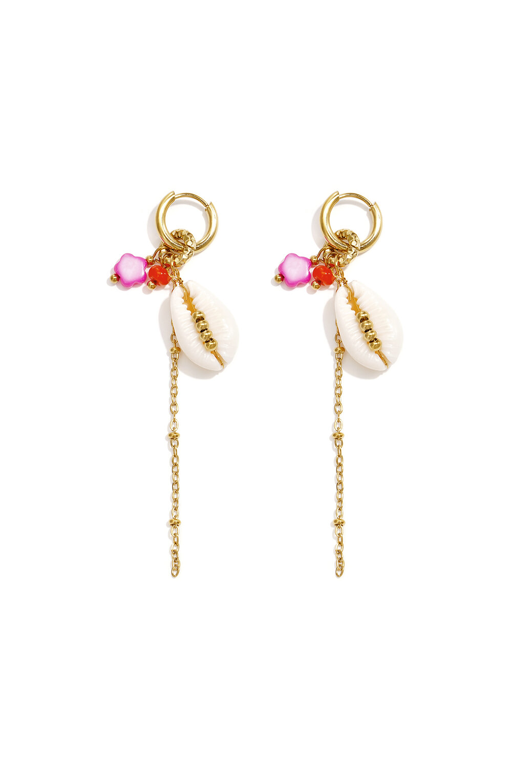 Stainless Steel Dangle Earrings Shell Simple Simple Series Women's Jewelry